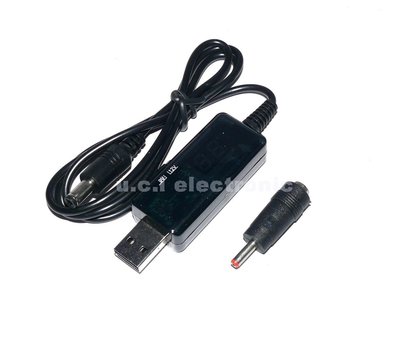 【UCI電子】(15-2) USB轉DC5.5/3.5mm路由器光貓升壓線5V升壓器轉9V12V充電線