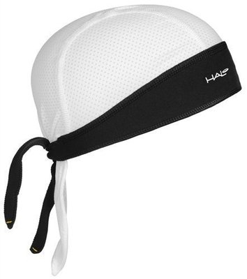 汗樂 導汗帶(白色繫帶式頭罩) - 長途騎乘自行車,完美搭配安全帽,防塵,吸濕排汗, 享受流汗的快樂