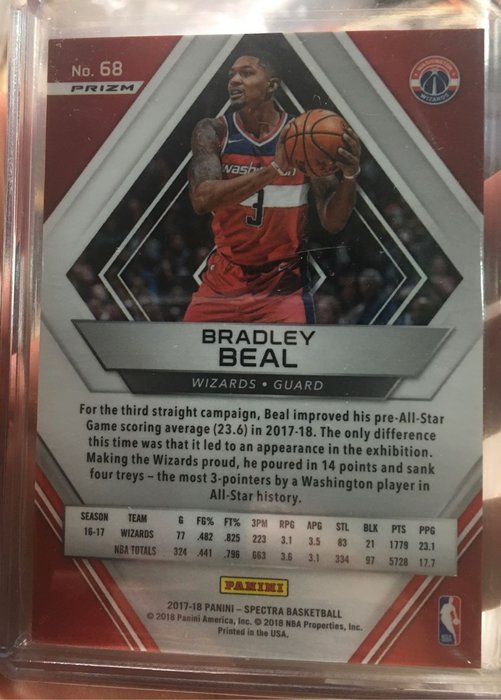 NBAカード SPECTRA BRADLEY BEAL AUTO/10シリ-