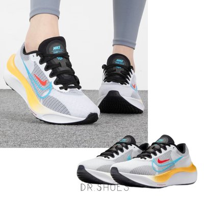 【Dr.Shoes 】免運 Nike ZOOM FLY 5 灰藍 慢跑 休閒 運動 女鞋 DM8974-002