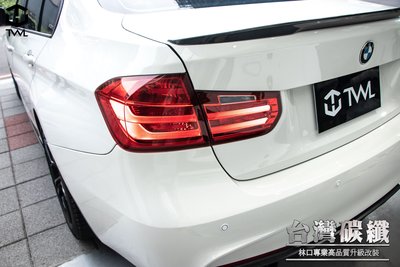 TWL台灣碳纖 BMW  F30 原廠型 全紅LED光柱光條 尾燈外側 台灣製320 328 12 13 14 15年