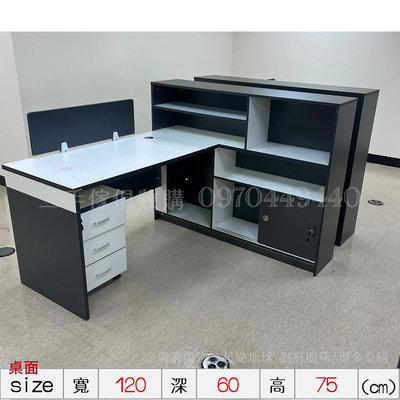 台中二手家具【 辦公桌 書桌 電腦桌 屏風桌 角落櫃 窗邊桌 書架 】回收二手家具