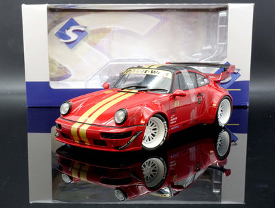 【MASH】現貨特價 Solido 1/18 Porsche 911 (964) RWB Red Sakura