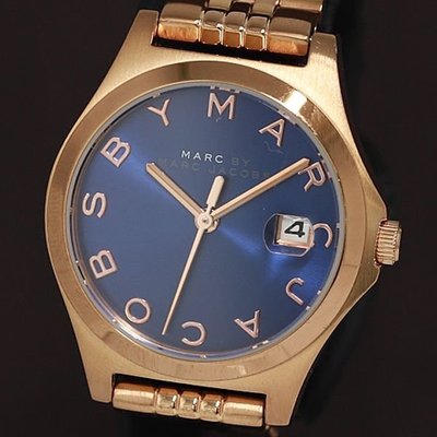 【精品廉售/手錶】潮牌Marc Jacobs石英女腕錶/精鋼錶帶/亮麗*MBM3322*防水*美品*美國精品