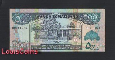 【Louis Coins】B1295-SOMALILAND-1994-2016索馬里蘭紙幣,500 SL Shilin