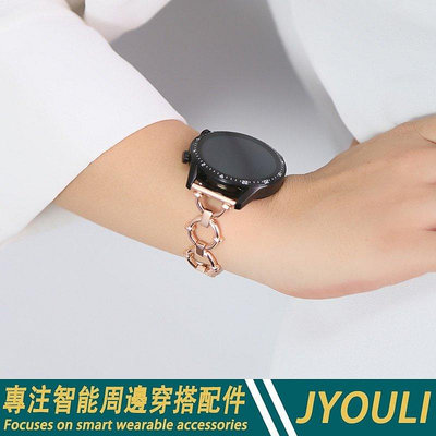 【熱賣精選】22mm錶帶 金屬圓圈錶帶 適用Galaxy Watch 46MM錶帶 三星Gear S3 華米 小米運動版手錶 替換帶