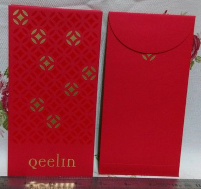 龍廬-自藏出清~紙製品-Qeelin精品紅包袋禮盒1盒8入錢幣圖案/只有1盒/可收藏送人自用過年品牌紅包