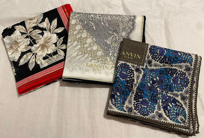 日本手帕 擦手巾 Lanvin no.32-15-16-17 47cm 每條420