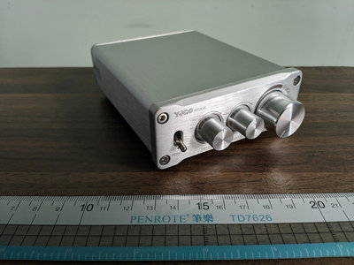 二手頗新 銀灰色 TPA3250 D類 帶高低音音調 擴大機 一台
