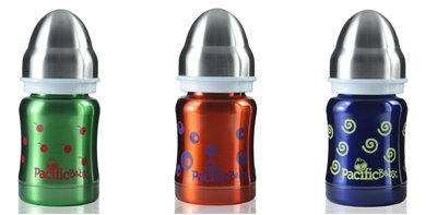 美國 pacific baby 不鏽鋼奶瓶 保溫太空瓶 保溫奶瓶 4OZ (120ml )（三色可選）