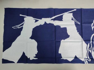 【沖田屋 和裝本鋪】日本神社系列--(全新)劍道頭巾、手拭巾，表框巾(心在燃燒)