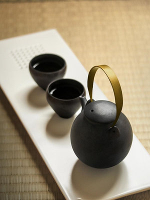 九土日式復古手工製功夫茶杯景德鎮陶瓷主人杯品茗杯單杯家用茶具~小滿良造館