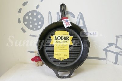 【Sunny Buy】◎預購◎ 美國製 Lodge L8GP3 10吋 25.4cm 橫紋 鑄鐵平底鍋/荷蘭鍋