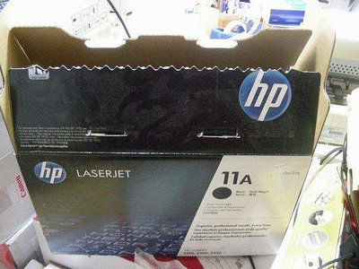 ☆呈運☆紙盒已拆封拉條已拉HP Q6511A 11A原廠黑色碳粉匣 適用HP 2400/2410/2420/2430
