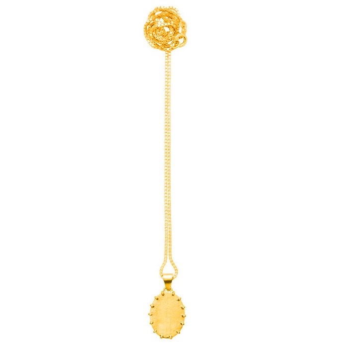 葡萄牙精品 CINCO 台北ShopSmart直營店 Amelia necklace 24K金硬幣項鍊 簡約橢圓款