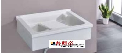 《普麗帝國際》◎台灣製造◎壁掛式 實心人造石洗衣槽PYU-690-90cm(附活動洗衣板)-不含安裝