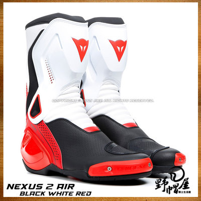 《野帽屋》義大利 DAINESE NEXUS 2 AIR BOOTS 2021新款 賽車靴 競技 新改款。白黑紅