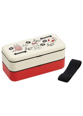 《散步生活雜貨-廚房散步》日本製 Lunch Box 兩層式 600ml 餐盒 便當盒SLBW6-兩款選擇(優惠價)