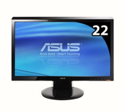ASUS  22吋  液晶螢幕 型號: VH225◎畫質1080P◎20000:1 高動態對比度◎高傳真立體聲喇叭◎無 亮暗 點 ◎外觀九成新