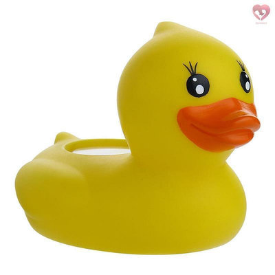 現貨：兒童洗澡溫度計嬰兒沐浴水溫計浴盆測溫小鴨子造型型號：SN062 黃色