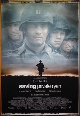 搶救雷恩大兵 (Saving Private Ryan) - 美國原版電影海報(1998年超級美大版)
