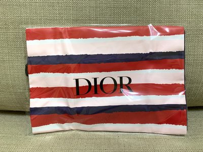 Dior( christian dior)迪奧 巴亞德條紋束口袋 #紅紫條紋