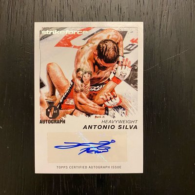 2011 Topps UFC Moment of Truth Auto Antonio Silva 親筆簽名 格鬥拳擊卡 卡片