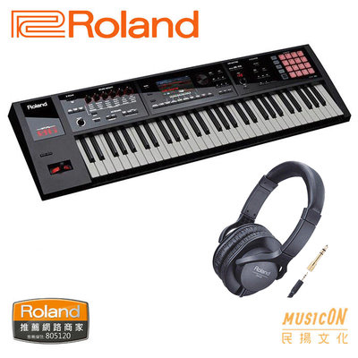 【民揚樂器】Roland FA-06 61鍵合成器 Music Workstation 音樂工作站 優惠加購RH5耳機