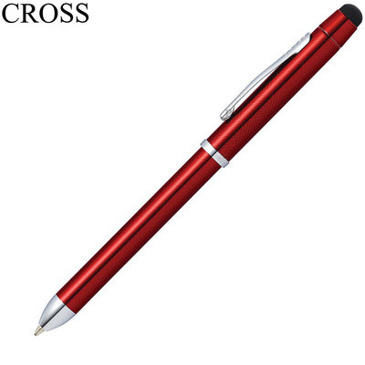 【Pen筆】CROSS高仕 TECH3紅亮漆觸控3功能筆 AT0090-13
