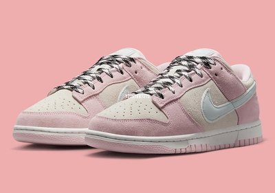 Nike Dunk Low"Pink Suede" 粉白 樹莓粉 麂皮 滑板鞋DV3054-600 女鞋