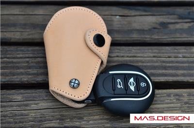 MINI COOPER F54 F55 F56 F57 F60 專用 鑰匙皮套 保護套 第三代智慧鑰匙 手工縫製 真牛皮