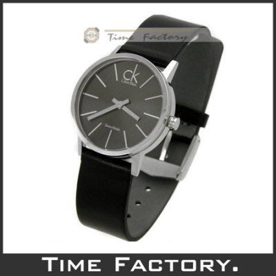 【時間工廠】全新正品 CK Calvin Klein 透明鏤空玻璃黑面腕錶(小) K7622107