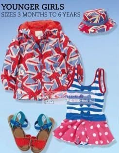 。2隻兔子優質童裝。英國Next 女童米字防水防水外套 3M-4Y(B008) 春夏款