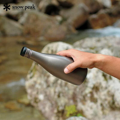 日本Snow Peak雪峰戶外營便攜酒壺純鈦單層清酒瓶品清酒水瓶