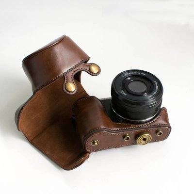 SUMEA SONY A5000L A5100L NEX-3N 二件式相機皮套(附背帶)/相機包保護套相機套 A5000 A5