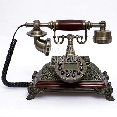 INPHIC-歐式復古電話機座式 商務辦公家用別墅仿舊電話座機