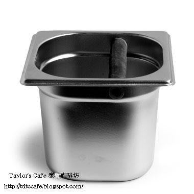 【TDTC 咖啡館】營業用義式半自動咖啡機把手 - 專用咖啡餅敲渣桶/殘渣桶/咖啡渣桶 - 高15cm (全不銹鋼製)