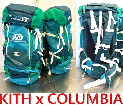 BLACK全新Kith x Columbia哥倫比亞37L Backpack多功能防水後背包
