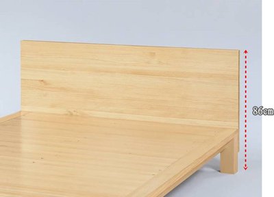 【萊夫家居】SN-304-1：原木色3.5尺實木床頭片【台中家具】床頭板 單人床頭片 北歐風 松木實木 日式 台灣製造