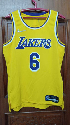 NBA洛杉磯湖人隊Lebron James主場黃色球衣48L號(NBA 75周年版)