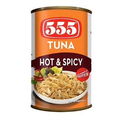 【苡琳小舖】 *555 TUNA HOT&SPICY 油漬辣味鮪魚 155g