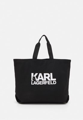 KARL LAGERFELD卡爾 拉格斐 老佛爺 IKONIK黑色 帆布包 托特包 手提包 手提袋 媽媽包 購物袋 肩背包 大包 全新正品 特價有期限 免運