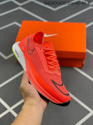 Nike Zoomx Streakfly Proto 低幫跑步鞋 白黑橙 超薄針織鞋