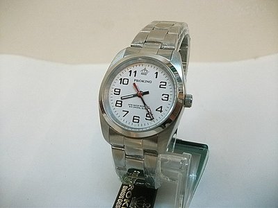 [裕明鐘錶] PROKING皇冠 大數字面盤日本石英機芯鐵帶錶(中性錶)