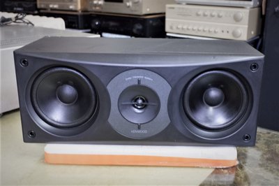老楊音響 二手日製KENWOOD LS-C100 氣密式4.5吋x2+高音黑色中置喇叭1個 品相尚佳良品
