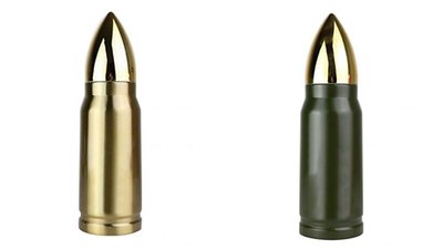 『東西賣客』【預購2週內到】日本 Carejoy不鏽鋼 子彈/彈頭造型保溫瓶 500ml【B076JDV3ZX】逗趣