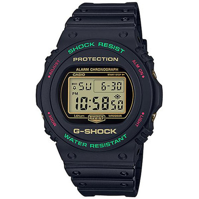 CASIO 卡西歐 G-SHOCK 街頭潮流電子手錶(DW-5700TH-1)限量款