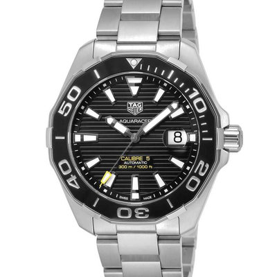 TAG HEUER WAY201A.BA0927 泰格豪雅錶 機械錶 43mm 競潛系列 陶瓷圈 黑面盤 潛水錶 鋼帶