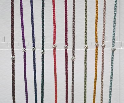 [Le Bonheur Line] 幸福線 手工/編織 單色/925純銀 摟空銀球 手鍊 飾品 手繩 銀飾 紅線 超小