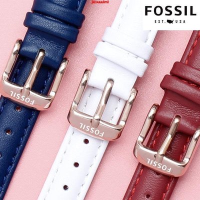 （）FOSSIL手錶帶女 真皮錶帶 化石ES3737/3795/3843/4385/4386/4338